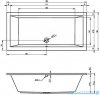 Riho Lusso wanna prostokątna 190x90cm nogi+syfon B037001005/207095/208867